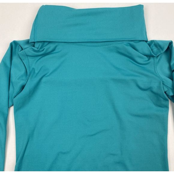 NEW Women's Small NIKE Pro Hyperwarm Infinity Training Longsleeve Top Shirt Turq - Picture 5 of 6